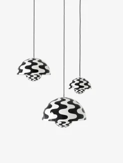 &Tradition Pendler<Flowerpot Pendant VP2, Black/White