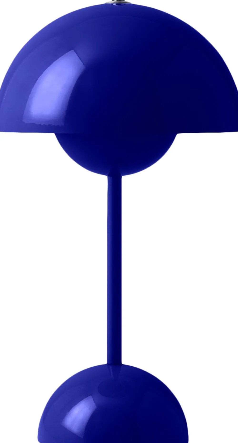 &Tradition Bordlamper|Trådløse Lamper<Flowerpot Portable Lamp VP9, , Magnetic Charger Cobalt blue
