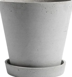 Hay Vaser & Urtepotteskjulere<Flowerpot with Saucer-X-Large-Grey