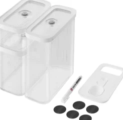 Zwilling Opbevaring<Fresh & Save CUBE Sæt M5 gennemsigtig-hvid
