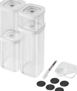 Zwilling Opbevaring<Fresh & Save CUBE Sæt S6 gennemsigtig-hvid