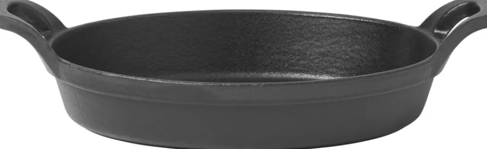 Pillivuyt Gourmet Gryder & Pander<Garonne 0,3 liter mini pande med 2 greb oval, støbejern