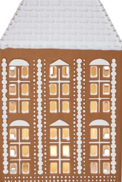 Kähler Julepynt<Gingerbread Lyshus stor brun