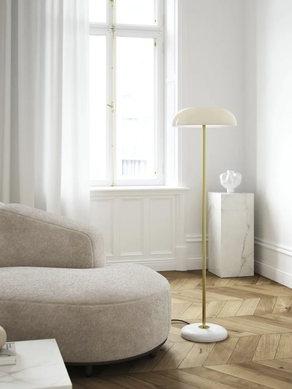 DFTP Gulvlamper<Glossy | Gulvlampe | Hvid