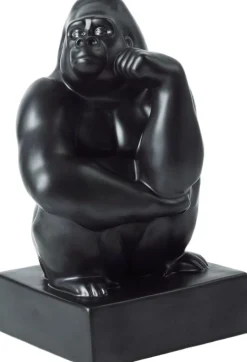 Royal Copenhagen Figurer & Skulpturer<Gorilla hånd mod kinden, 21 cm