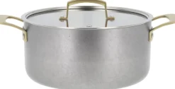 Pillivuyt Gourmet Gryder & Pander<Gryde med låg Durance 5 liter 24 cm Rustfrit stål
