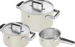 Zwilling Gryder & Pander<Gryde- og pandesæt, 3-dele, 18/10 rustfrit stål