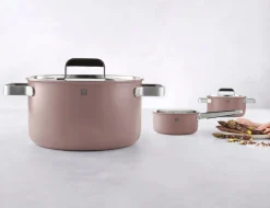 Zwilling Gryder & Pander<Gryde- og pandesæt, 3-dele, 18/10 rustfrit stål