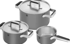 Zwilling Gryder & Pander<Gryde- og pandesæt, 3-dele, 18/10 rustfrit stål