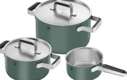 Zwilling Gryder & Pander<Gryde- og pandesæt, 3-dele, 18/10 rustfrit stål