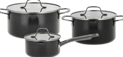 Pillivuyt Gourmet Gryder & Pander<Grydesæt m/låg Blavet 6 dele Aluminium/keramisk belægning