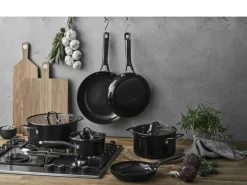 Pillivuyt Gourmet Gryder & Pander<Grydesæt m/låg Blavet 6 dele Aluminium/keramisk belægning