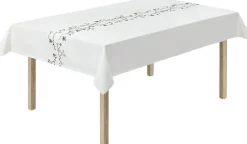 Kähler Tekstiler Til Borddækning|Juletekstiler<Hammershøi Christmas Dug 150x370 cm hvid m. deko