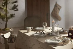 Kähler Tekstiler Til Borddækning|Juletekstiler<Hammershøi Christmas Dug 150x370 cm sand