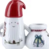 Kähler Julepynt<Hammershøi Christmas Nissefar lysestage H8. 5 hvid m. deko