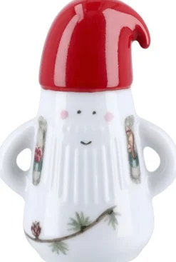 Kähler Julepynt<Hammershøi Christmas Nissefar Ø6 cm hvid m. deko