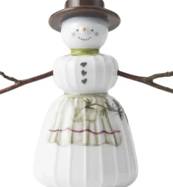 Kähler Julepynt<Hammershøi Christmas Snekone H11 hvid m. deko