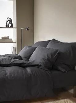 Høie Sengetøj & Lagner<Harmoni stonewashed pudebetræk dæmpet sort