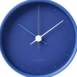 Georg Jensen Ure & Vejrstationer<HENNING KOPPEL WALL CLOCK 10CM ICONIC BLUE