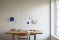 Georg Jensen Ure & Vejrstationer<HENNING KOPPEL WALL CLOCK 10CM ICONIC BLUE