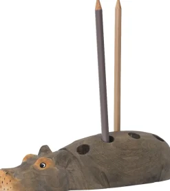 Ferm Living Kontorartikler<Hippo Pencil Holder - Hand-carved