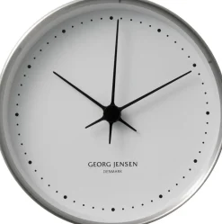 Georg Jensen Ure & Vejrstationer<HK VÆGUR STÅL/HVID 22CM