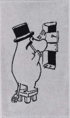 Moomin Arabia Håndklæder<Håndklæde, , Mumifar Grå/sort