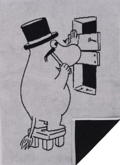 Moomin Arabia Håndklæder<Håndklæde, , Mumifar Grå/sort