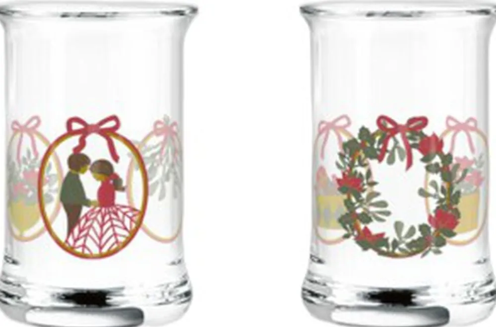 Holmegaard Glas|Julestel<Christmas Juledramglas 2025 3 cl multi 2 stk.