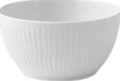 Royal Copenhagen Tilbehør Til Bordet<Hvid Riflet 15 cl. sukkerskål