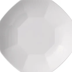 Royal Copenhagen Skåle & Fade<Hvid Riflet skål buet form 25 cm