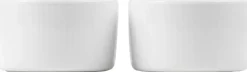 Royal Copenhagen Skåle & Fade<Hvid Riflet Souffléskåle, 9 cm/20 cl, 2 stk