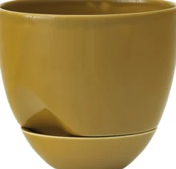 Audo Copenhagen Vaser & Urtepotteskjulere<Hydrous Planter, Ø12, Ochre
