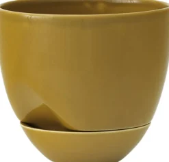 Audo Copenhagen Vaser & Urtepotteskjulere<Hydrous Planter, Ø12, Ochre