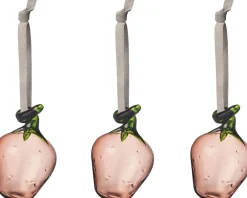 Iittala Juletræspynt<glass jordbær 3-pak pink