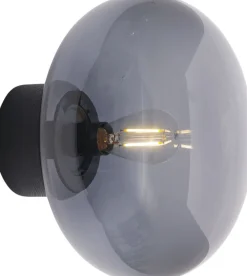 New Works Væglamper<Karl-Johan Wall Lamp, BL Stain Oak w. Smoke Glass
