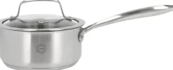 Pillivuyt Gourmet Gryder & Pander<Kasserolle med glaslåg Roya 1,5 liter 16 cm Rustfrit stål
