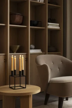Audo Copenhagen Adventsstager<Kubus 4, Candle Holder, Black