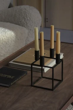 Audo Copenhagen Adventsstager<Kubus 4, Candle Holder, Black