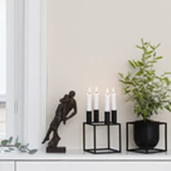 Audo Copenhagen Adventsstager<Kubus 4, Candle Holder, Black