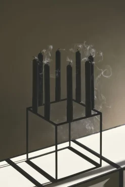 Audo Copenhagen Lys & Lysestager<Kubus 8, Candle Holder, Black
