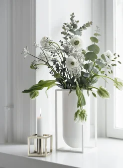 Audo Copenhagen Lys & Lysestager<Kubus 1, Candle Holder, White