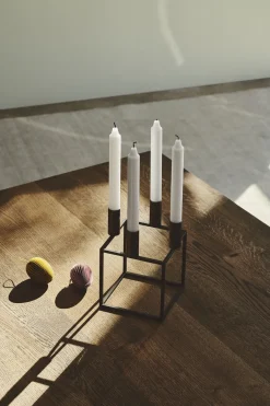 Audo Copenhagen Lys & Lysestager|Adventsstager<Kubus 4, Candle Holder, White