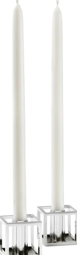 Audo Copenhagen Lys & Lysestager<Kubus Candle Holder, Micro Nickel-P