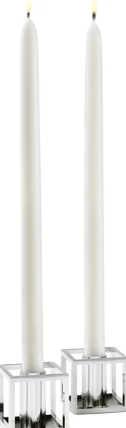 Audo Copenhagen Lys & Lysestager<Kubus Candle Holder, Micro Nickel-P