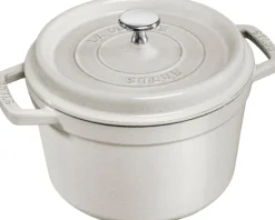 Staub Gryder & Pander<La Cocotte Cocotte Dyb 24 cm / 4,75 l, Rund, White Truffle,