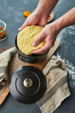 Staub Gryder & Pander<La Cocotte Ris Cocotte 16 cm / 1,75 l, Rund, Sort, Støbejern