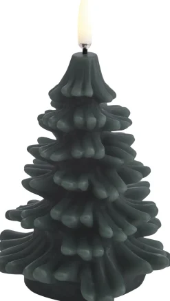 Uyuni Elektriske Julelys<LED candle christmas tree, Pine green, Smooth, 9x12 cm 2/12