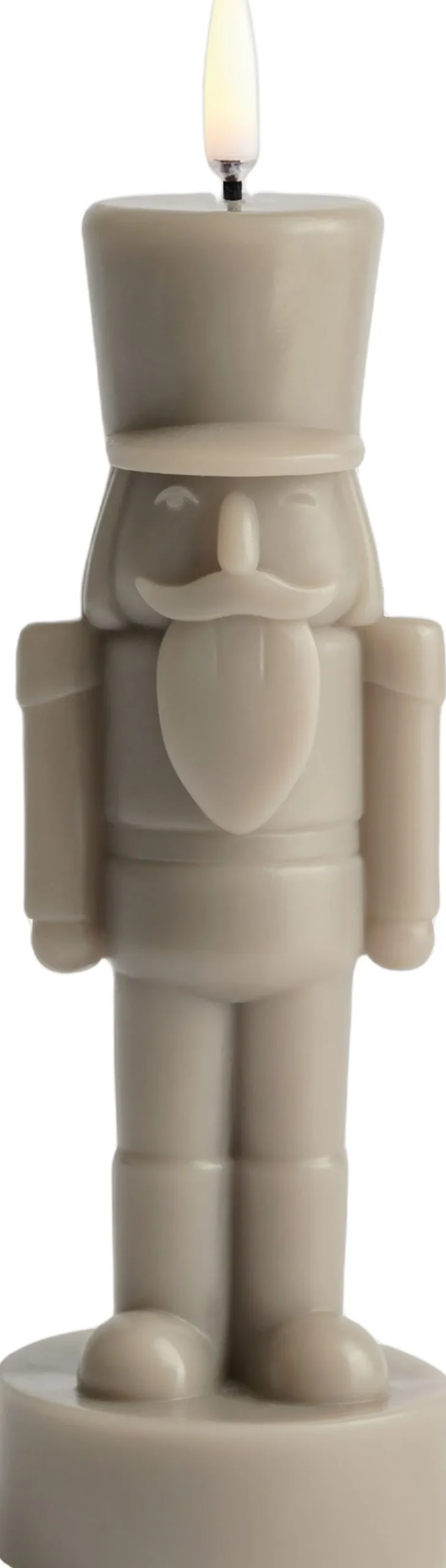 Uyuni Elektriske Julelys<LED candle, Nutcracker, Sandstone, Smooth, 7x21 cm