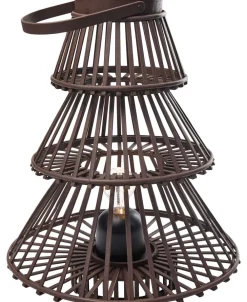 Sincere Elektriske Julelys<LED LANTERN/BROWN, Lantern 40x52 CM